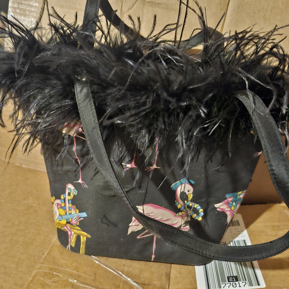 Pink flamingo handbag